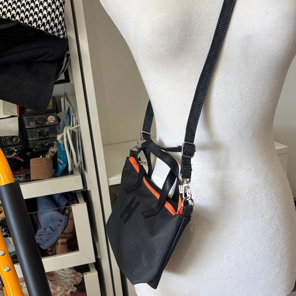 Stylish Black and Orange Baby Bag